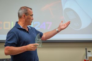Bob Murphy Central Jersey Security Cameras Receiving Award