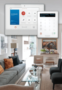 Alarm Panels in Home Living Room