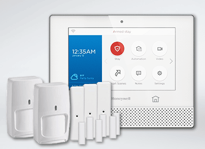 Honeywell Alarm Panel with sensors