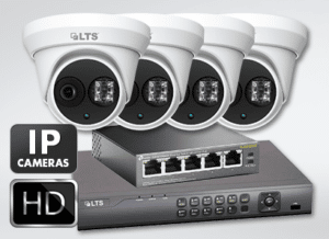 Four Dome Cameras 4.1 MP IP NVR Package