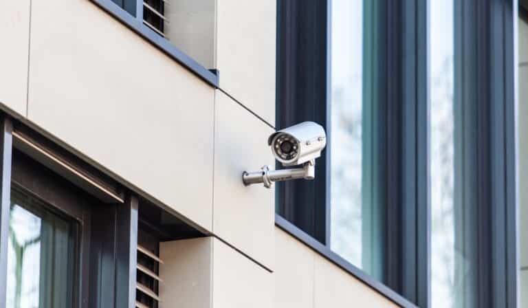 Exterior Security Camera on School in NJ