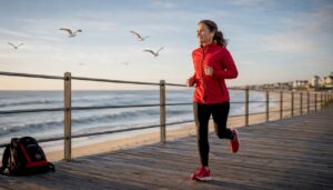 Jogger in Brick Township park pathway