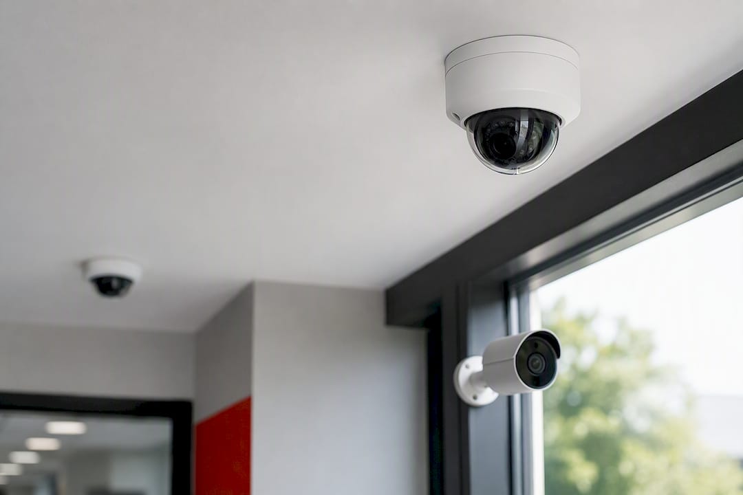Various anonymous office security camera forms