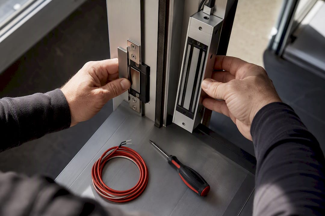 Electric strike and mag lock hardware