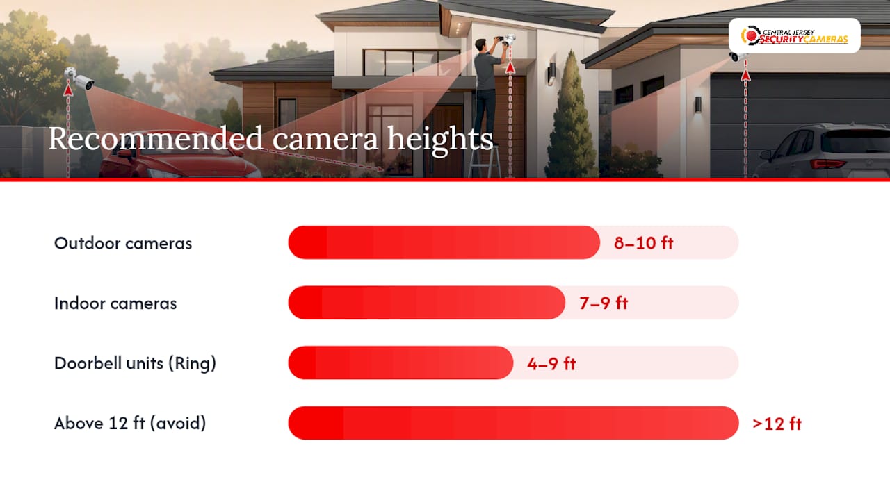 What's the Best Height and Angle for a Security Camera? — overview diagram