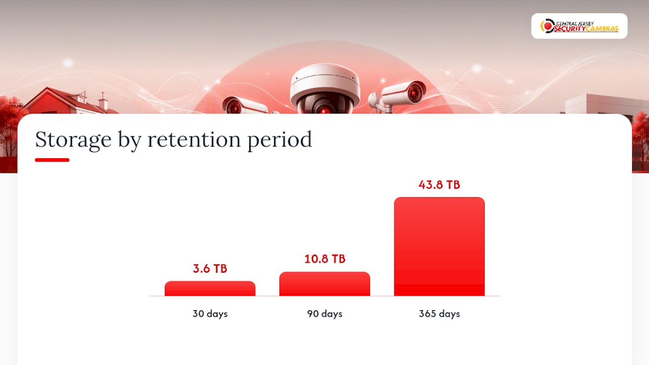 CCTV retention storage calculation diagram