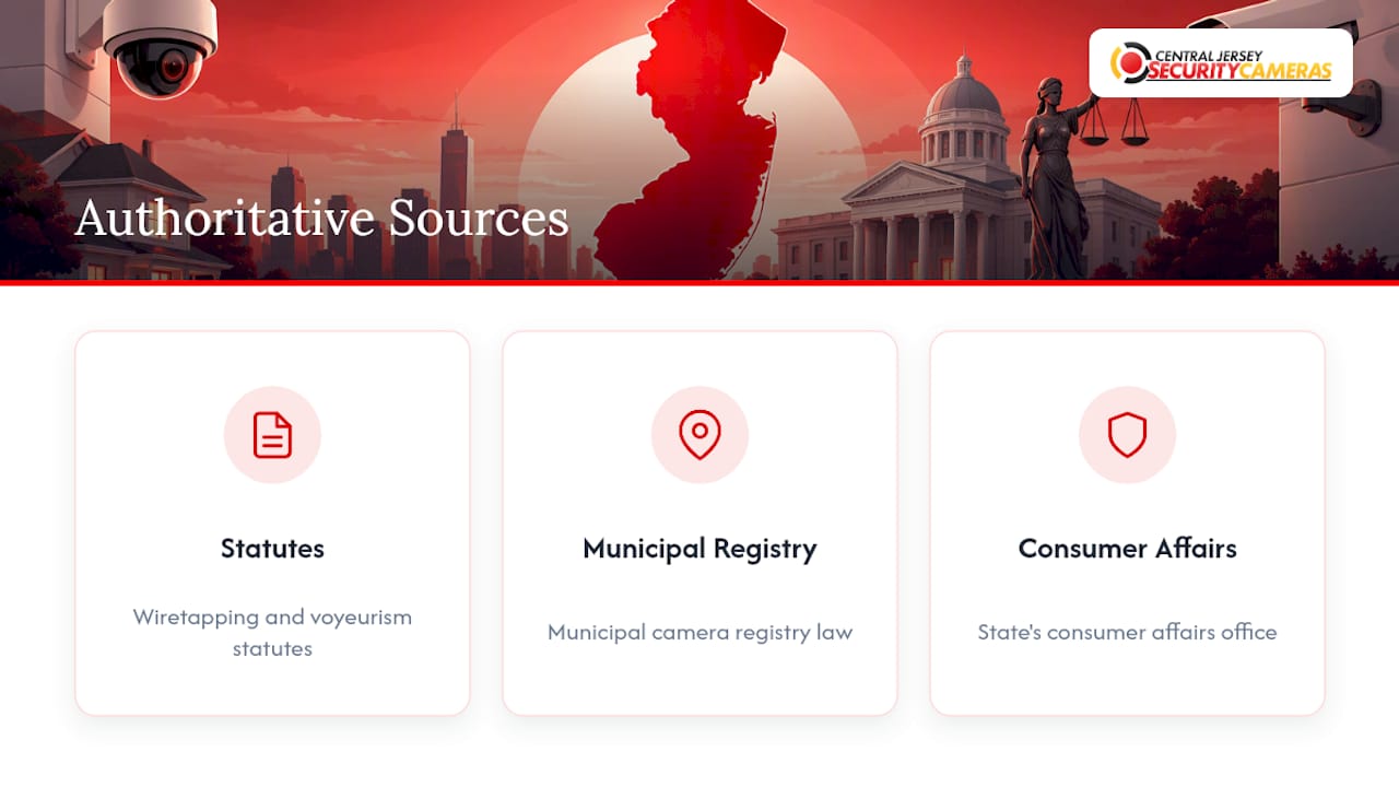 Three authoritative New Jersey camera law sources
