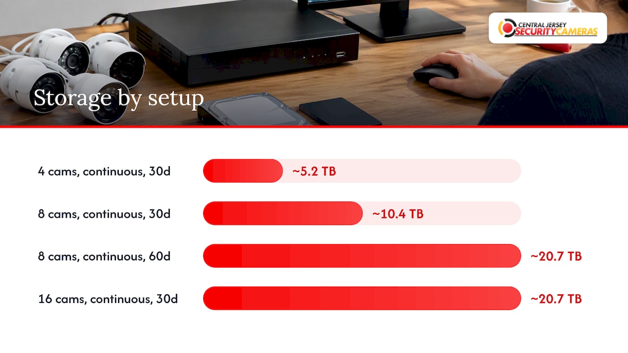 How much storage does your NVR need? — overview diagram