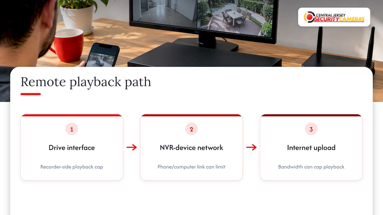Three factors that can limit remote playback